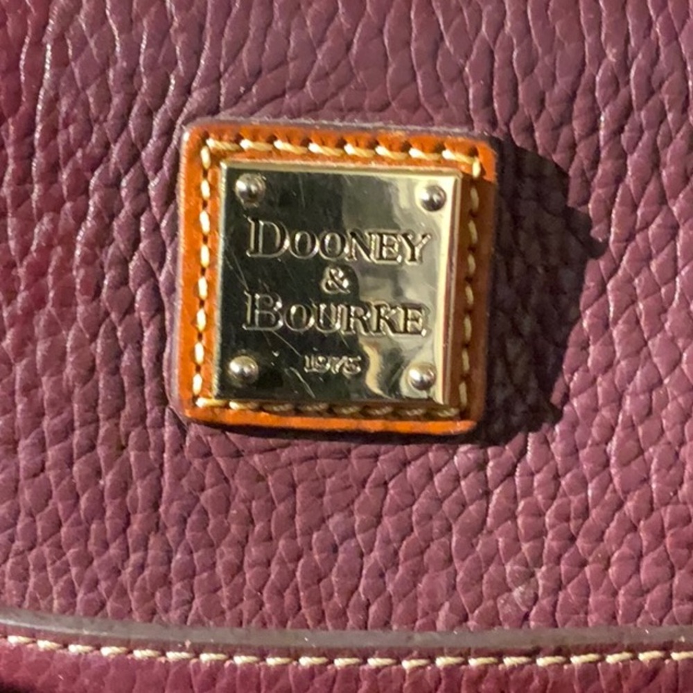 Dooney & Bourke Leather Shoulder Bag - Picture 3 of 9